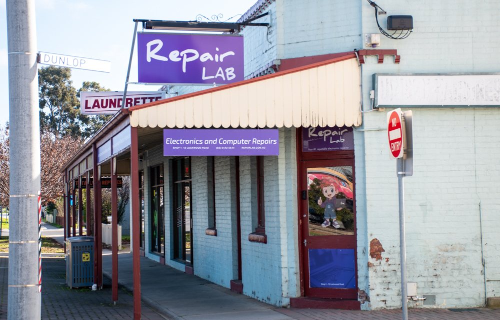 Repair Lab shopfront on Lockwood Road in Kangaroo Flat